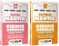 Yediiklim 2027 KPSS MEB-AGS ALES DGS Sözel + Sayısal Mantık Çıkmış Sorular 2 li Set Yediiklim Yayınları