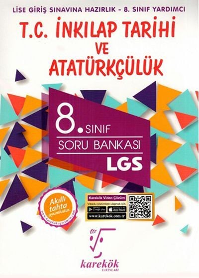 Karekök 8. Sınıf LGS TC İnkılap Tarihi ve Atatürkçülük Soru Bankası Karekök Yayınları