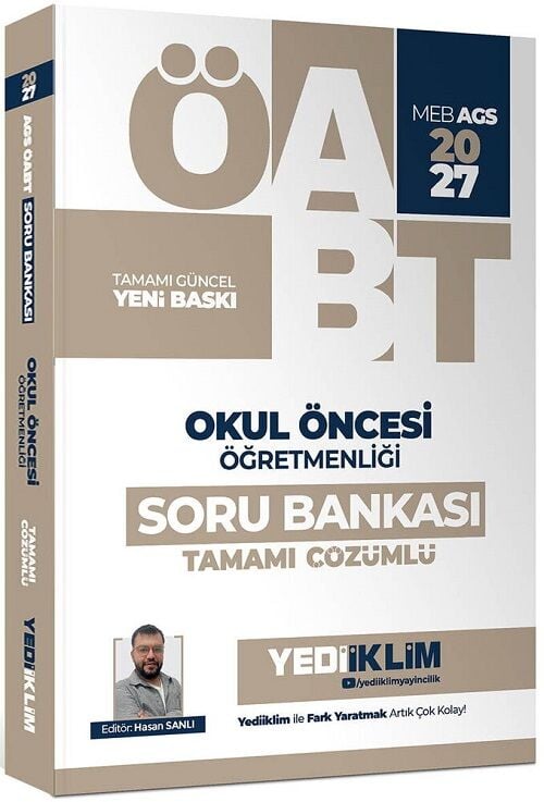 Yediiklim 2027 ÖABT MEB-AGS Okul Öncesi Öğretmenliği Soru Bankası Çözümlü - Hasan Sanlı Yediiklim Yayınları