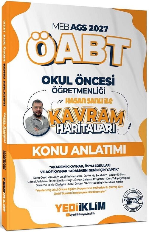 Yediiklim 2027 ÖABT MEB-AGS Okul Öncesi Öğretmenliği Kavram Haritaları Konu Anlatımı - Hasan Sanlı Yediiklim Yayınları