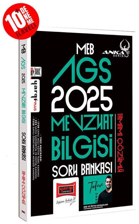 Yargı 2025 MEB-AGS Mevzuat Bilgisi Soru Bankası Çözümlü Anka Serisi (10 Deneme İlaveli) - Tufan Genç Yargı Yayınları