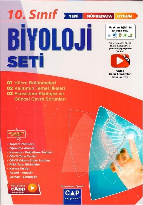 Çap Yayınları 10. Sınıf Biyoloji Seti Çap Yayınları