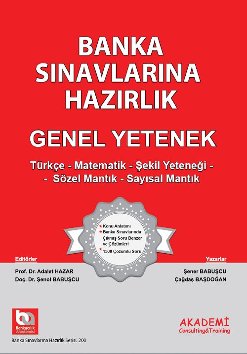 Akademi Banka Sınavları Genel Yetenek Tüm Konular Akademi Consulting Yayınları