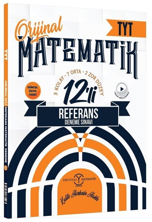 Orijinal YKS TYT Matematik Referans 12 li Deneme Orijinal Yayınları