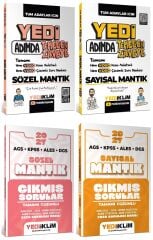 Yediiklim 2027 KPSS DGS ALES YKS 7 Yedi Adımda Sözel + Sayısal Mantık Konu Anlatımlı Soru Bankası + Çıkmış Sorular 4 lü Set Yediiklim Yayınları
