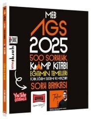 Yargı 2025 MEB-AGS Eğitimin Temelleri ve Türk Milli Eğitim Sistemi 500 Soruluk Kamp Kitabı Soru Bankası Çözümlü - Tufan Genç Yargı Yayınları