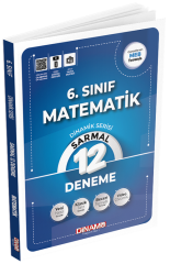 Dinamo 6. Sınıf Matematik Sarmal 12 li Deneme Dinamik Serisi Dinamo Yayınları