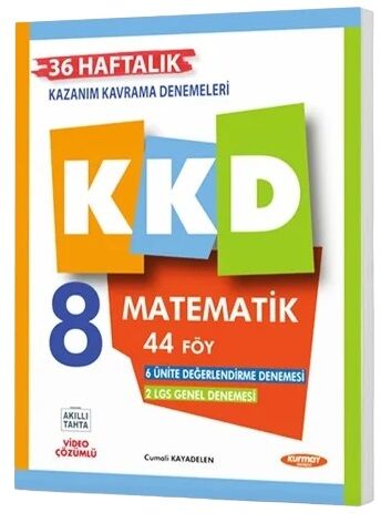 Kurmay ELT 8. Sınıf Matematik KKD Maarif Modeli Haftalık Kazanım Kavrama Denemeleri Kurmay ELT Yayınları