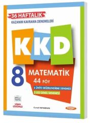 Kurmay ELT 8. Sınıf Matematik KKD Maarif Modeli Haftalık Kazanım Kavrama Denemeleri Kurmay ELT Yayınları