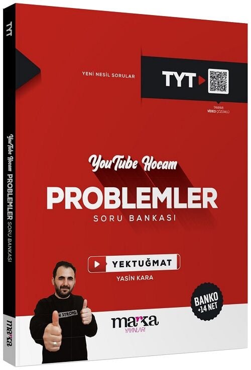 Marka 2025 YKS TYT Problemler Youtube Hocam Soru Bankası Çözümlü Yektuğ Mat - Yasin Kara Marka Yayınları