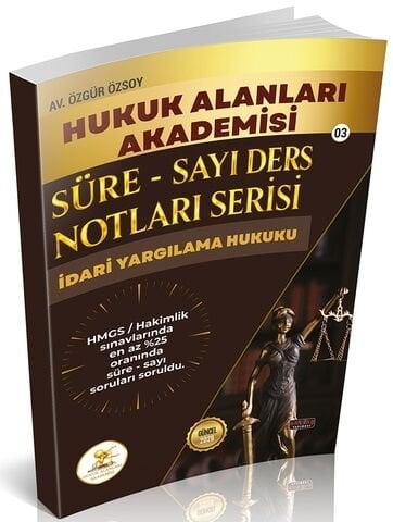 Savaş 2026 HUKAL HMGS Hakimlik İdari Yargılama Hukuku Süre-Sayı Ders Notları - Özgür Özsoy Savaş Yayınları