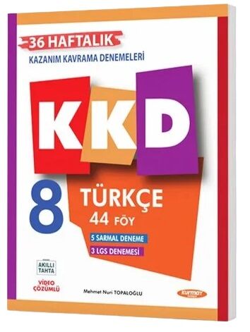 Kurmay ELT 8. Sınıf Türkçe KKD Maarif Modeli Haftalık Kazanım Kavrama Denemeleri Kurmay ELT Yayınları