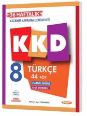 Kurmay ELT 8. Sınıf Türkçe KKD Maarif Modeli Haftalık Kazanım Kavrama Denemeleri Kurmay ELT Yayınları