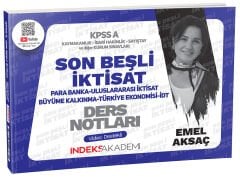 SÜPER FİYAT - İndeks Akademi 2025 KPSS A Grubu Son Beşli İktisat Video Ders Notları - Emel Aksaç İndeks Akademi Yayıncılık