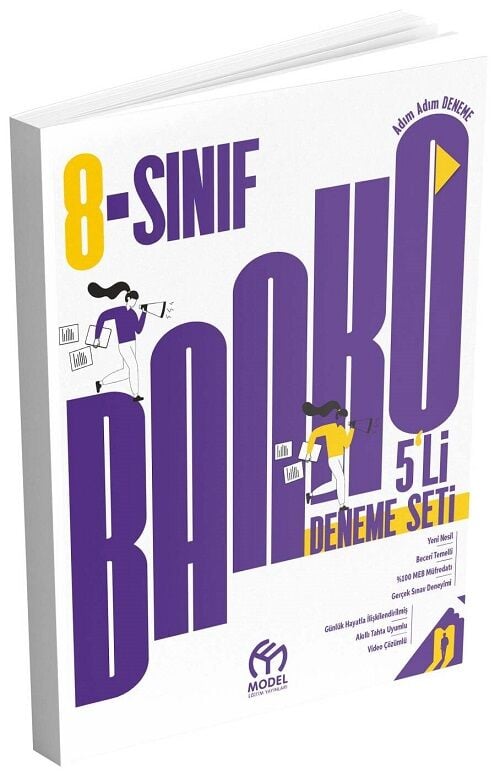 Model 8. Sınıf Tüm Dersler Banko 5 li Deneme Seti Model Eğitim Yayınları