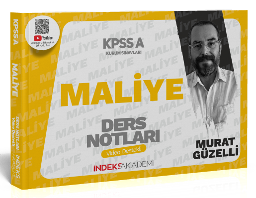 İndeks Akademi 2025 KPSS A Grubu Maliye Video Ders Notları - Murat Güzelli İndeks Akademi Yayıncılık