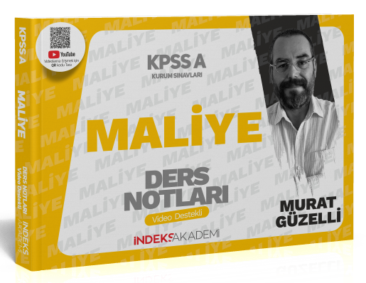 SÜPER FİYAT - İndeks Akademi 2025 KPSS A Grubu Maliye Video Ders Notları - Murat Güzelli İndeks Akademi Yayıncılık