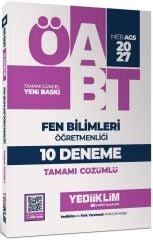 Yediiklim 2027 ÖABT MEB-AGS Fen Bilimleri Öğretmenliği 10 Deneme Çözümlü Yediiklim Yayınları