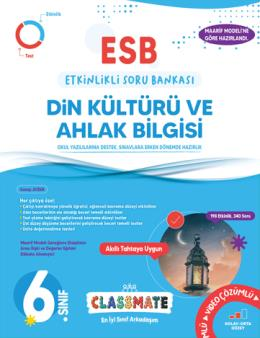 Okyanus 6. Sınıf Din Kültürü ve Ahlak Bilgisi Classmate Etkinlikli Soru Bankası Okyanus Yayınları