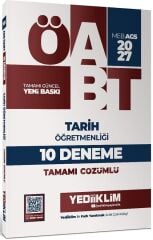 Yediiklim 2027 ÖABT MEB-AGS Tarih Öğretmenliği 10 Deneme Çözümlü Yediiklim Yayınları