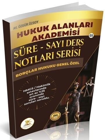 Savaş 2026 HUKAL HMGS Hakimlik Borçlar Hukuku Genel-Özel Hükümler Süre-Sayı Ders Notları - Özgür Özsoy Savaş Yayınları