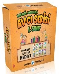 Mutlu 1. Sınıf Tüm Dersler Avcı Serisi 5 Kitap Set Mutlu Yayınları