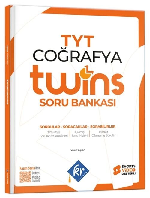 KR Akademi 2027 YKS TYT Coğrafya Twins Soru Bankası Çözümlü KR Akademi