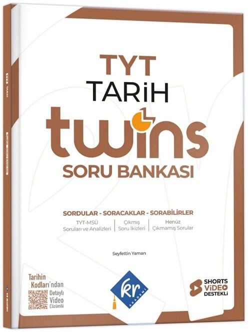 KR Akademi 2027 YKS TYT Tarih Twins Soru Bankası Çözümlü KR Akademi