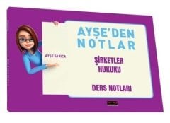 Savaş KPSS A Grubu Ayşeden Notlar Şirketler Hukuku - Ayşe Sarıca Savaş Yayınları