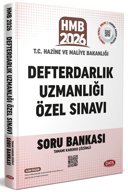 Data 2026 Hazine ve Maliye Bakanlığı Defterdarlık Uzmanlığı Sınavı Soru Bankası Çözümlü Data Yayınları