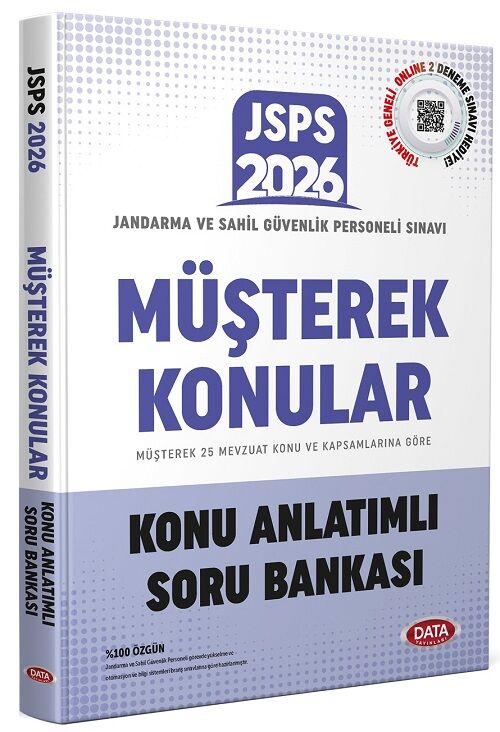 Data 2026 JSPS Müşterek Konular Konu Anlatımlı Soru Bankası Data Yayınları