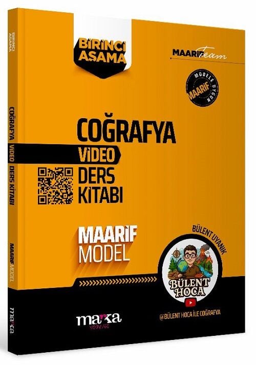 Marka YKS TYT AYT Bülent Hoca ile Coğrafya Maarif Model Video Ders Kitabı 1. Aşama - Bülent Uyanık Marka Yayınları