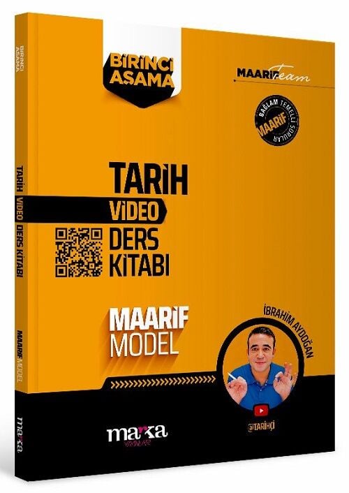 Marka YKS TYT AYT Tarih Maarif Model Video Ders Kitabı 1. Aşama - İbrahim Aydoğan Marka Yayınları