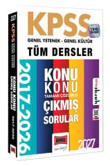 Yargı 2027 KPSS Genel Yetenek Genel Kültür Çıkmış Sorular 2017-2026 Konu Konu Çözümlü Yargı Yayınları