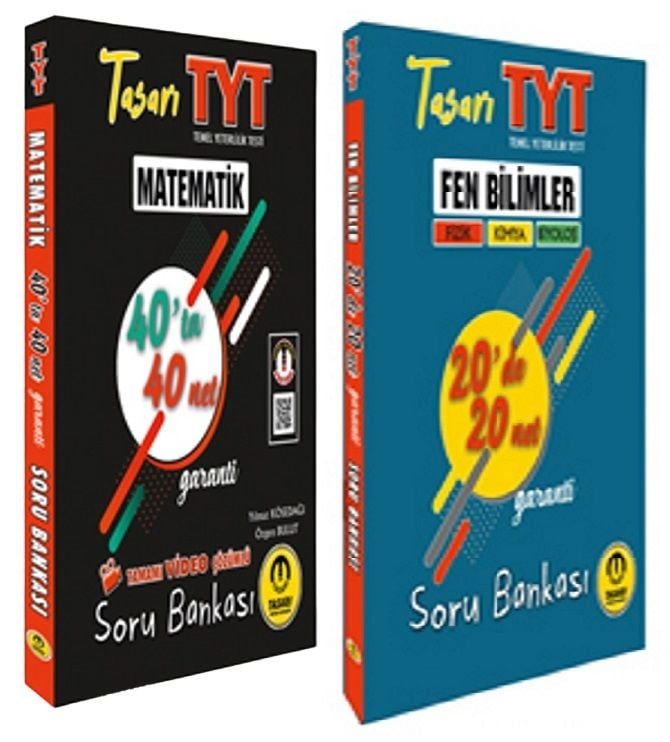 SÜPER FİYAT - Tasarı YKS TYT Matematik + Fen Bilimleri 60 da 60 Net Soru Bankası 2 li Set Tasarı Yayınları
