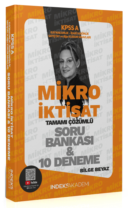 SÜPER FİYAT - İndeks Akademi 2025 KPSS A Grubu Mikro İktisat Soru Bankası ve 10 Deneme Çözümlü - Bilge Beyaz İndeks Akademi Yayıncılık