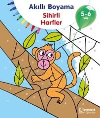 5-6 Yaş Akıllı Boyama Sihirli Harfler Uçanbalık Yayınları