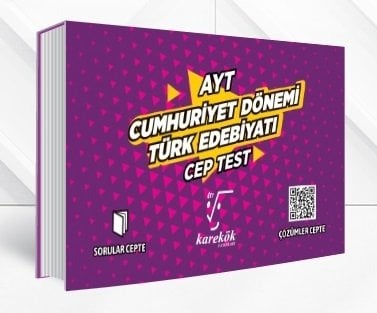 Karekök YKS AYT Cumhuriyet Dönemi Türk Edebiyatı Cep Test Karekök Yayınları