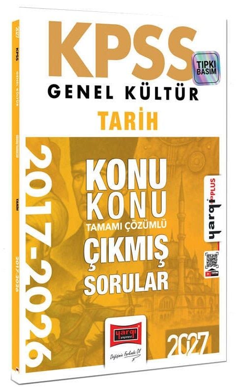 Yargı 2027 KPSS Tarih Çıkmış Sorular 2017-2026 Konularına Göre Çözümlü Yargı Yayınları