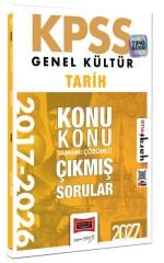 Yargı 2027 KPSS Tarih Çıkmış Sorular 2017-2026 Konularına Göre Çözümlü Yargı Yayınları