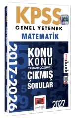 Yargı 2027 KPSS Matematik Çıkmış Sorular 2017-2026 Konularına Göre Çözümlü Yargı Yayınları