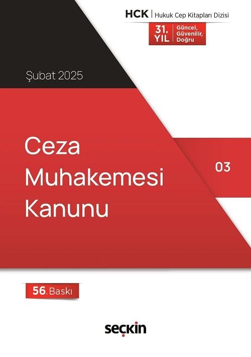 Seçkin 2025 Ceza Muhakemesi Kanunu Cep Kitabı 57. Baskı Seçkin Yayınları