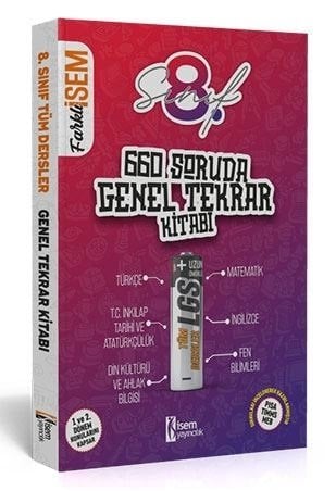 İsem 2020 8. Sınıf Farklı İsem 660 Soruda Genel Tekrar Kitabı İsem Yayıncılık