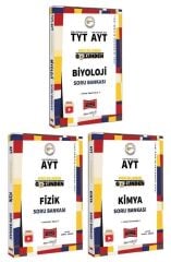 SÜPER FİYAT - Yargı YKS AYT Fizik+Kimya+Biyoloji Hocaların Gözünden Soru Bankası 3 lü Set Yargı Yayınları