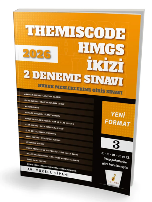 Pelikan 2026 HMGS İkizi Themiscode 2 Deneme Çözümlü - Yüksel Sipahi Pelikan Yayınları