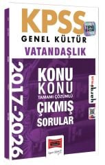 Yargı 2027 KPSS Vatandaşlık Çıkmış Sorular 2017-2026 Konularına Göre Çözümlü Yargı Yayınları