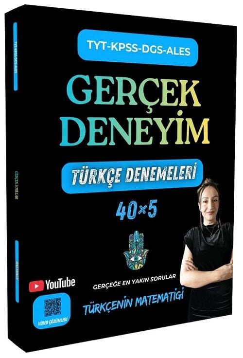 Türkçenin Matematiği YKS TYT KPSS ALES DGS Türkçe Denemeleri Gerçek Deneyim 5 Deneme - Gamze Özdin Türkçenin Matematiği Yayınları