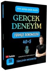 Türkçenin Matematiği YKS TYT KPSS ALES DGS Türkçe Denemeleri Gerçek Deneyim 5 Deneme - Gamze Özdin Türkçenin Matematiği Yayınları