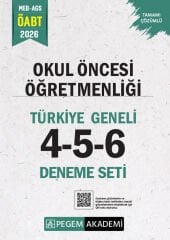 Pegem 2026 ÖABT Okul Öncesi Öğretmenliği Türkiye Geneli 3 Deneme (4-5-6) Pegem Akademi Yayınları