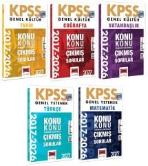 Yargı 2027 KPSS Genel Yetenek Genel Kültür Çıkmış Sorular 2017-2026 Konularına Göre 5 li Set Yargı Yayınları